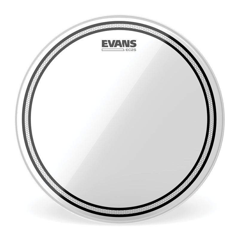 Evans Drum Heads - EC2S Clear Tom Drumhead, 16 Inch Translucent