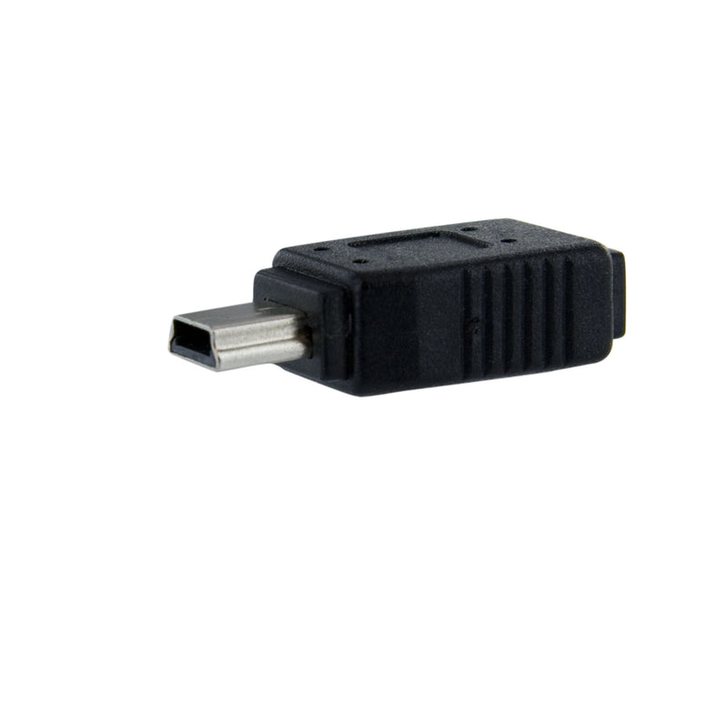 StarTech.com Micro USB to Mini USB 2.0 Adapter - Micro USB (f) to Mini USB (m) (UUSBMUSBFM) Black Micro USB Female to Mini USB Male
