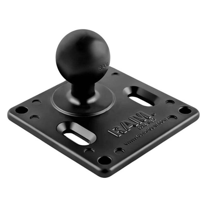 RAM MOUNTS VESA Mount Plate with C Size 1.5" Ball, 75x75mm Adapter | Marine-grade aluminum mounting plate compatible with monitors, tablets and displays
