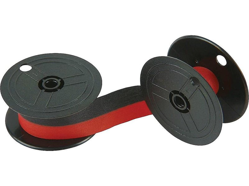 11216 Universal Twin Spool Calculator Ribbon, 6-Pack,Black/red