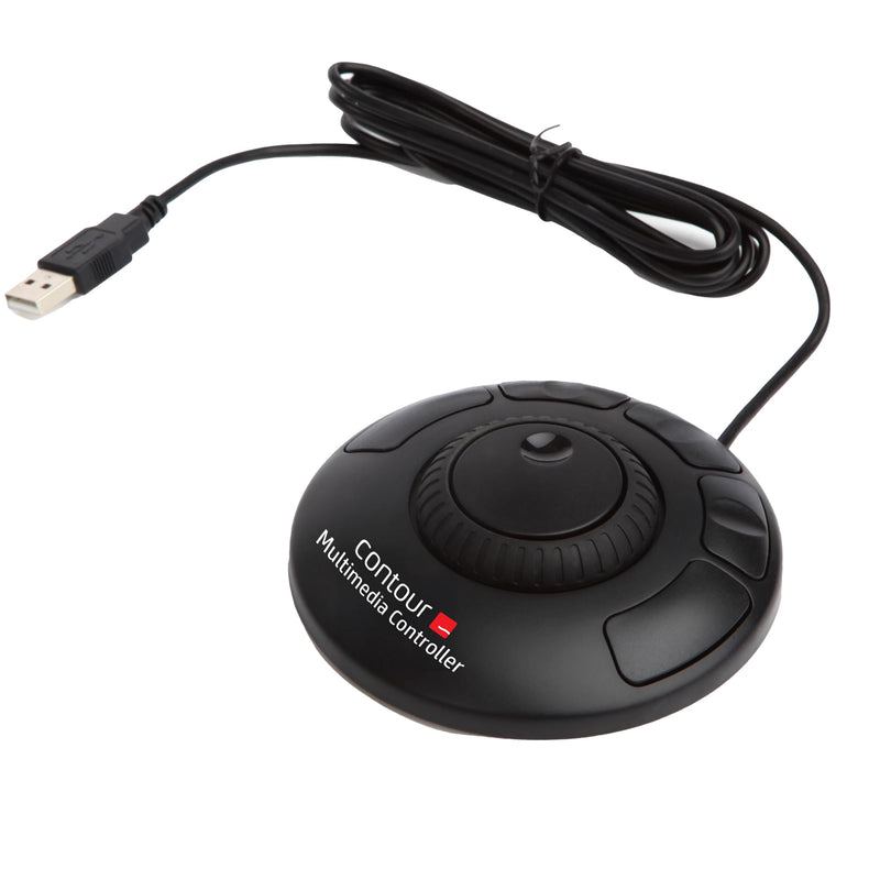 Contour Design ShuttleXpress - Editing Shuttle with 5 Programmable Buttons - Ergonomic Video Editing Equipment Compatible with Mac and PC Systems