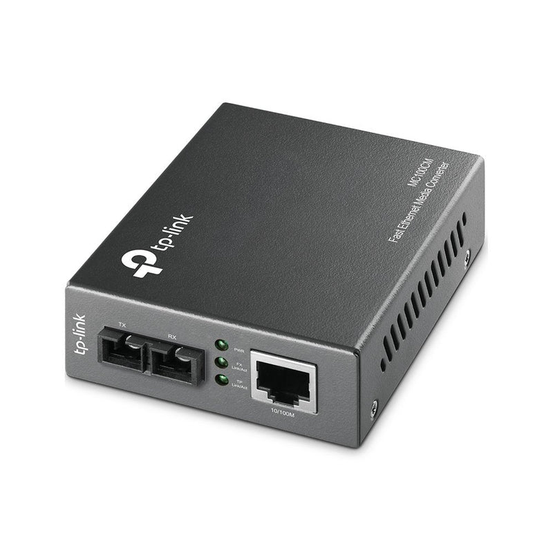 TP-Link Fast Ethernet Media Converter, Up to 100Mbps RJ45 to 100M Multi-Mode SC Fiber (MC100CM) (Renewed) Multi - Mode Fiber, Fast Ethernet