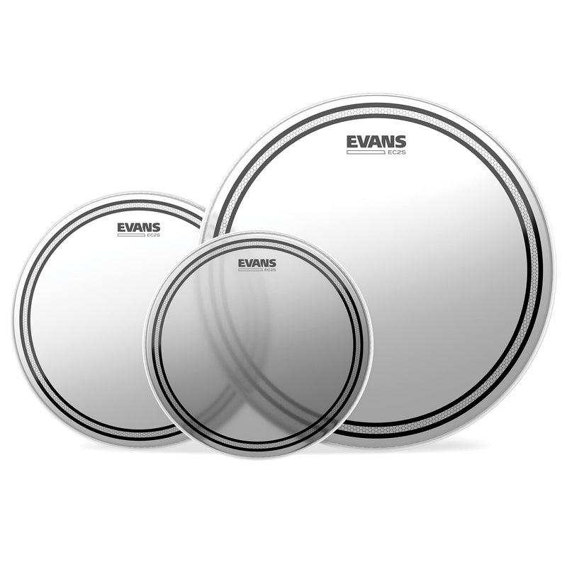 Evans Drum Heads - EC2S Tompack, Coated, Rock (10 inch, 12 inch, 16 inch) EC2 Tompack Coated