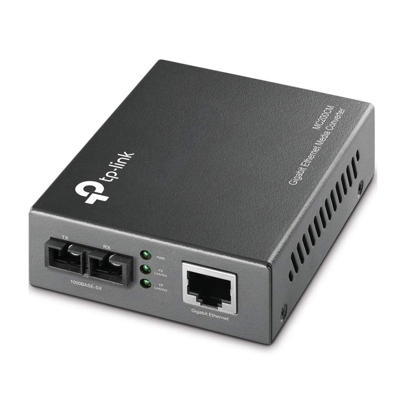 TP-Link MC200CM, Gigabit SFP to RJ45 Fiber Media Converter | Fiber to Ethernet Converter Multi-mode