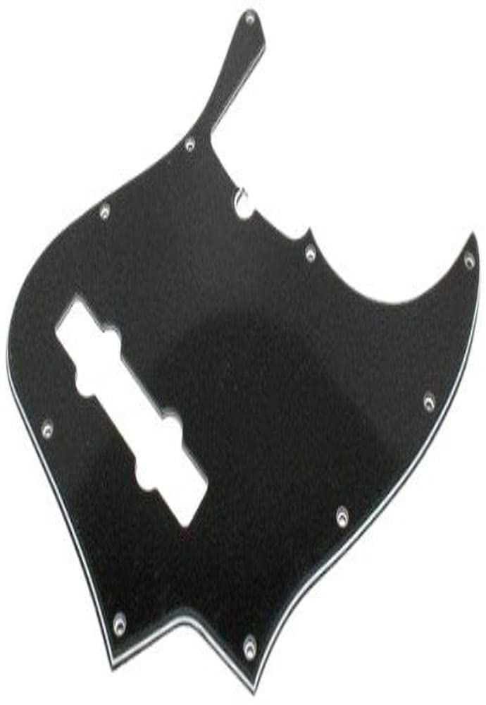 [AUSTRALIA] - Fender Modern Pickguard, 5-String Jazz Bass, 10-Hole - Black 3-Ply 
