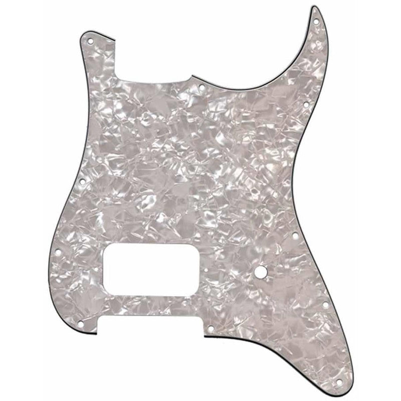 [AUSTRALIA] - Fender Modern Pickguard, Single Humbucker Stratocaster, 11-Hole - White Moto 