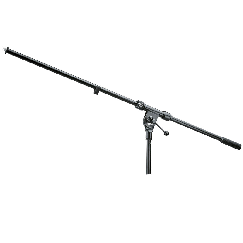 K&M - König & Meyer 21100.500.55 - Classic One-Piece Mic Boom Arm - Smooth, Silent and Scratch Free Position Changes - Mic Extension - Professional Grade for all Musicians - German Made - Black
