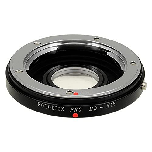 Fotodiox Pro Lens Mount Adapter Compatible with Minolta MD Lenses to Nikon F-Mount Cameras, (10MDNKG)