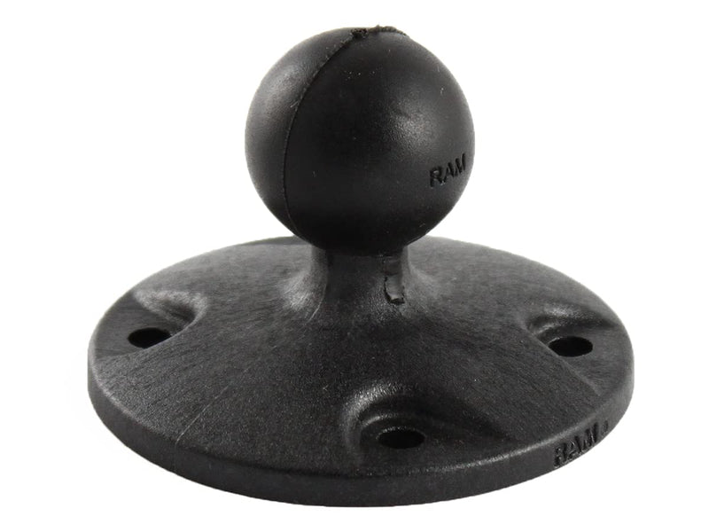 RAM Mounts Composite Round Plate with Ball RAP-B-202U with B Size 1" Ball High-strength Composite