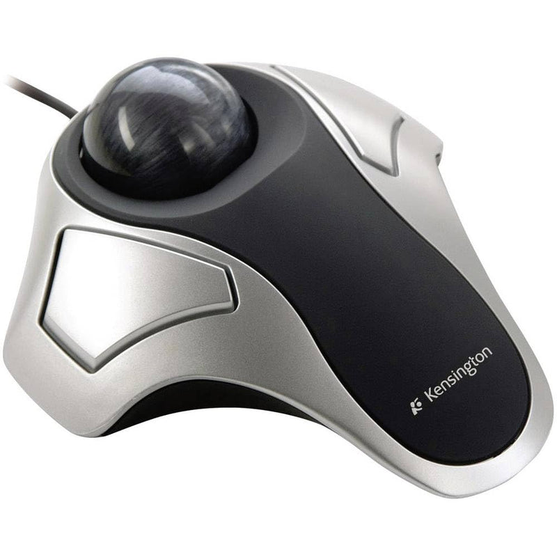 Kensington Orbit Optical Trackball Mouse, USB 2.0, Left/Right Hand Use, Black/Silver
