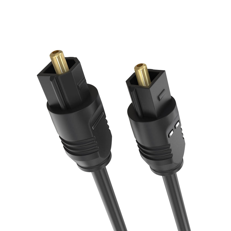 TOSLink Optical Digital Audio Cable SPDIF Dolby Digital DTS 50 ft Black 50FT