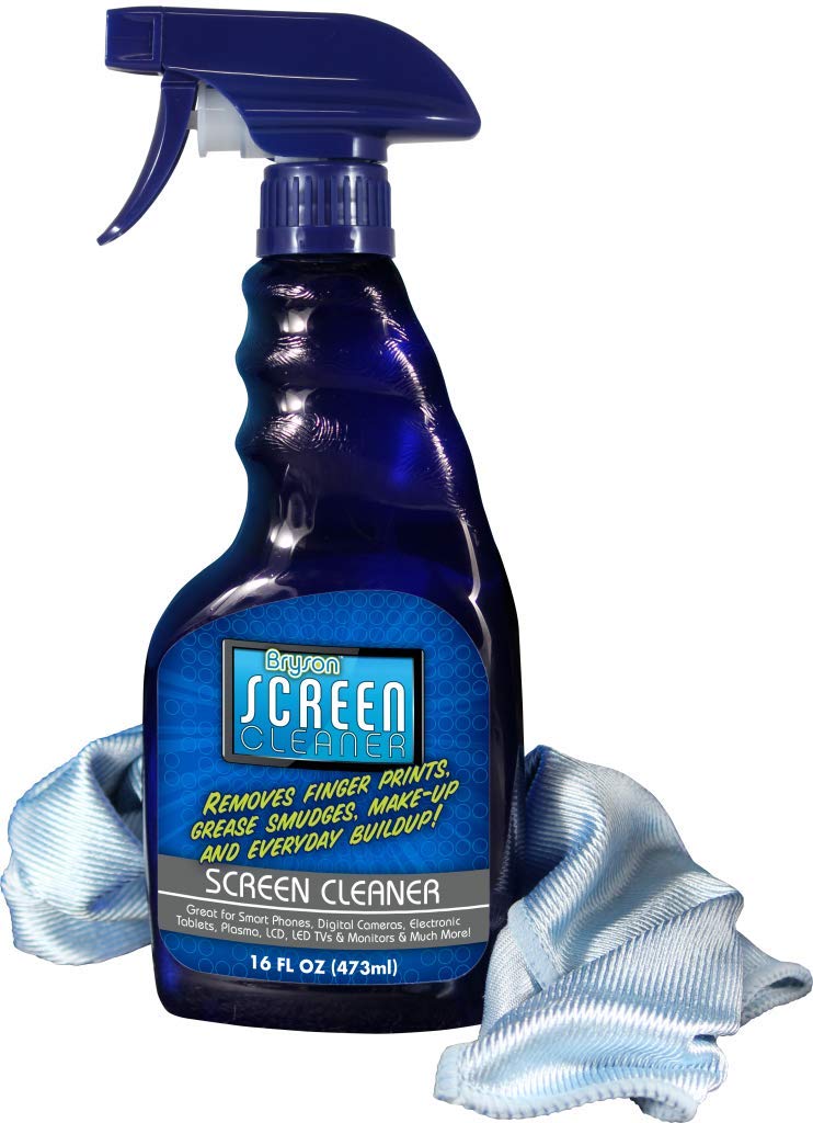 [AUSTRALIA] - Bryson Screen Cleaner Kit-Computer, TV, Laptop Spray with No Leak Trigger Nozzle and Microfiber Cloth-16 oz 