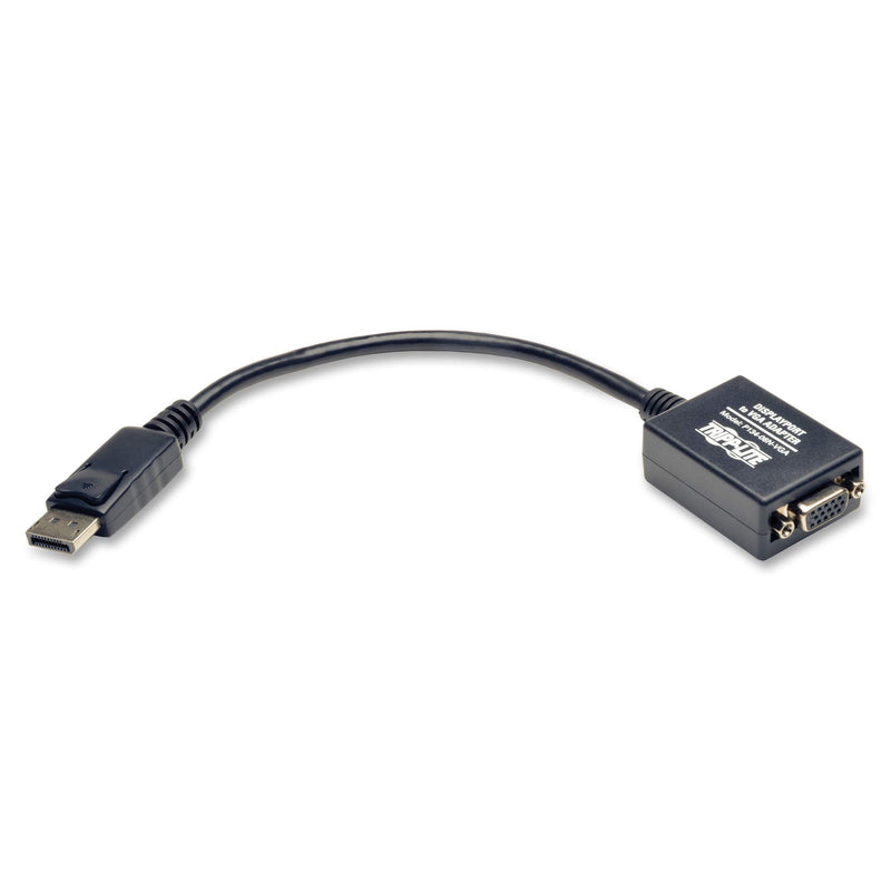 [AUSTRALIA] - TRIPP LITE DisplayPort to VGA Video Adapter, DP to VGA Video Converter, Active Display Adapter (M/F), 6 in. (P134-06N-VGA), Black 6" DP to VGA Active 