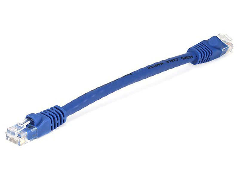 [AUSTRALIA] - Monoprice 0.5FT 24AWG Cat6 550MHz UTP Ethernet Bare Copper Network Cable - Blue 0.5 Feet 