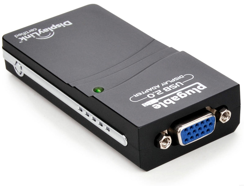 Plugable USB to VGA Video Graphics Adapter for Multiple Displays up to 1920x1080 (Supports Windows 10, 8.1,7, XP) 1920 VGA