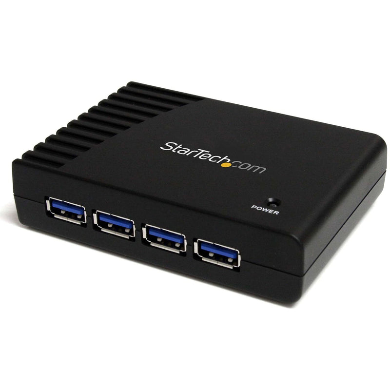 StarTech 4-Port USB-A Hub, 5Gbps, Power Adapter Included (ST4300USB3) | 900mA per port with adapter, Bus or self-powered, Plug-and-play, No drivers, Any operating system 4 x USB-A 4 ports