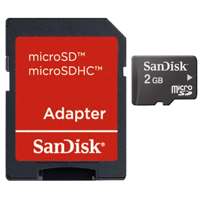 SanDisk 2GB Mobile MicroSDHC Class 4 Flash Memory Card with Adapter- SDSDQM-002G-B35A Standard Packaging