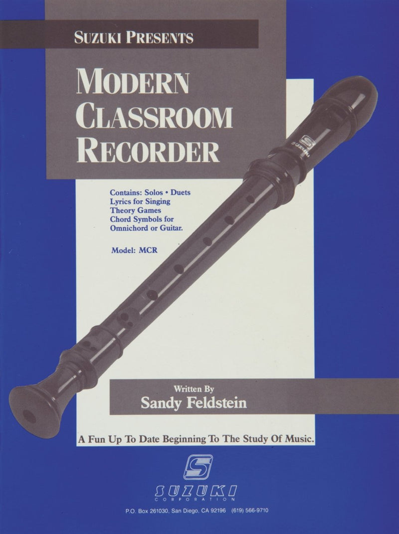 Suzuki MCR Modern Classroom Recorder Method Book