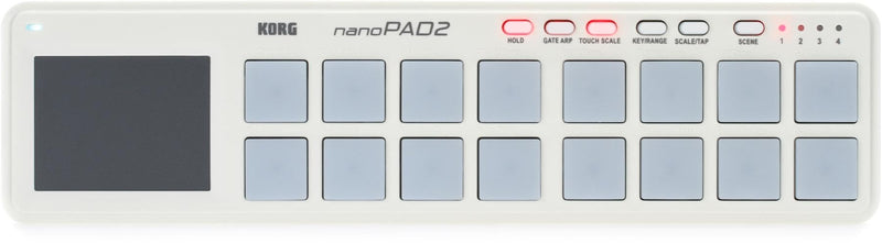 [AUSTRALIA] - Korg nanoPAD2 Slim-Line USB MIDI Pads - White 