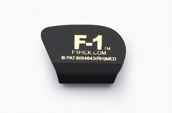 [AUSTRALIA] - 6 F-1 Guitar Picks Black Medium Guage Allparts GP-9040-023 