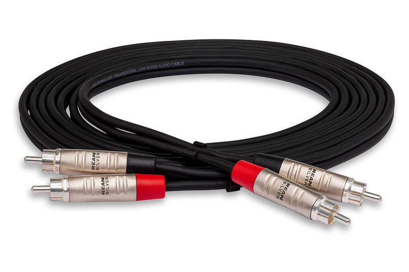 Hosa HRR-005X2 Pro Stereo Interconnect, Dual REAN RCA to Same, 5 Feet