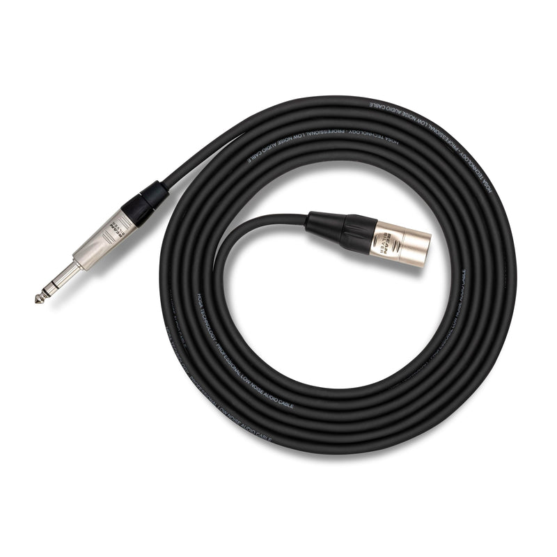 Hosa Pro HSX-050 Balanced Interconnect, REAN 1/4 Inches TRS to XLR3 Meter, 50 Feet