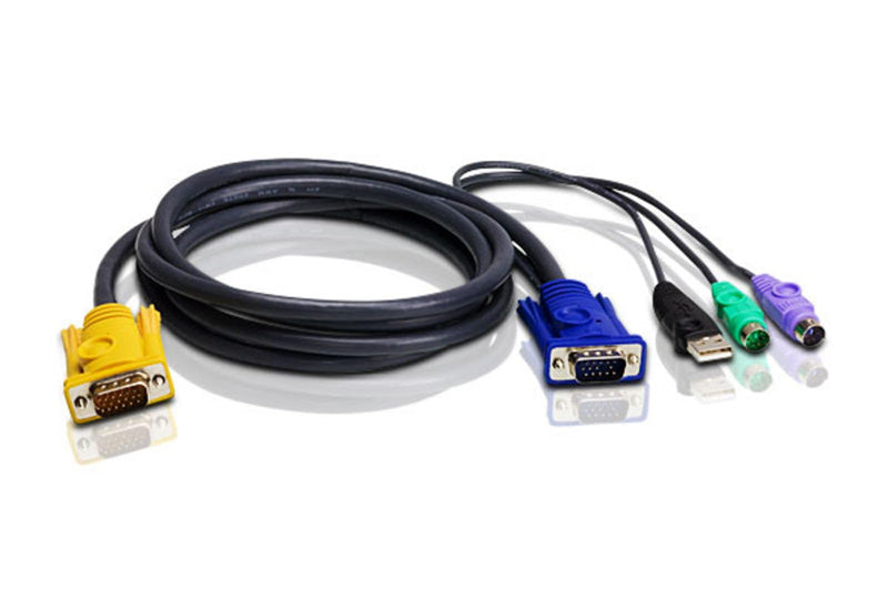 ATEN 2L-5303UP 10 FT PS/2-USB KVM Cable for KVM Switch 3 m