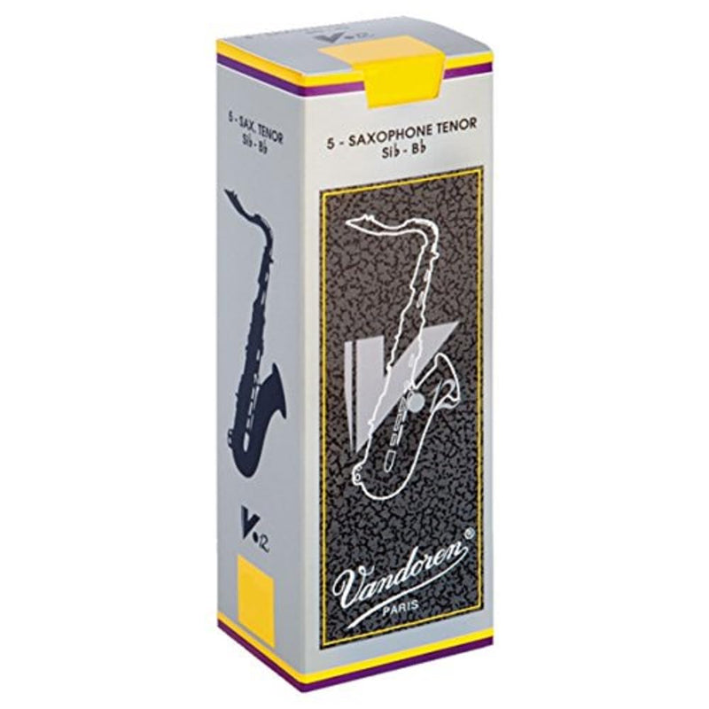 Vandoren SR623 Tenor Sax V.12 Reeds Strength 3; Box of 5, Black