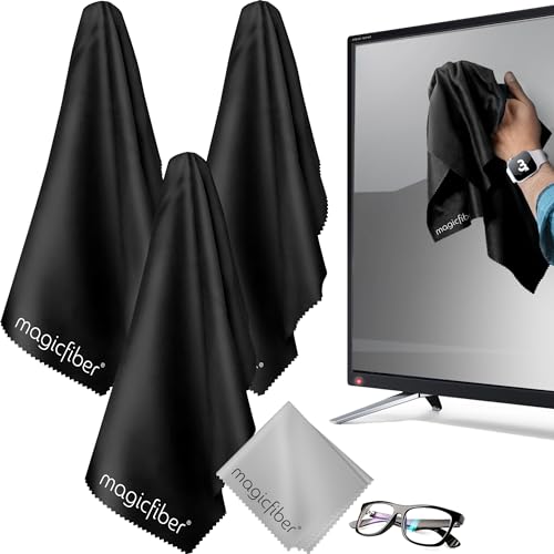 MagicFiber Extra Large Microfiber Cleaning Cloth for TV Screens & Monitors EXTRA LARGE PACK
