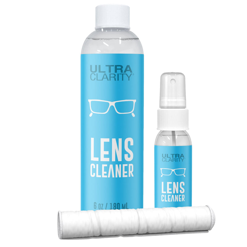 Powered by Nano Magic | Lens Cleaner 7oz Value Pack | 1oz Spray, 6oz Refill, Microfiber Cloth | Ideal for Glasses Sunglasses Goggles Glass Phone Smart Devices Coated Lenses Streak-Free