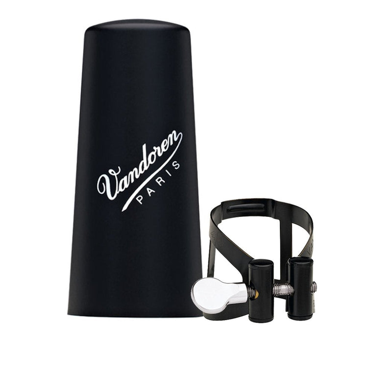 Vandoren LC54BP M/O Ligature and Plastic Cap for Bass Clarinet; Black Finish LC54BP M/O Cap