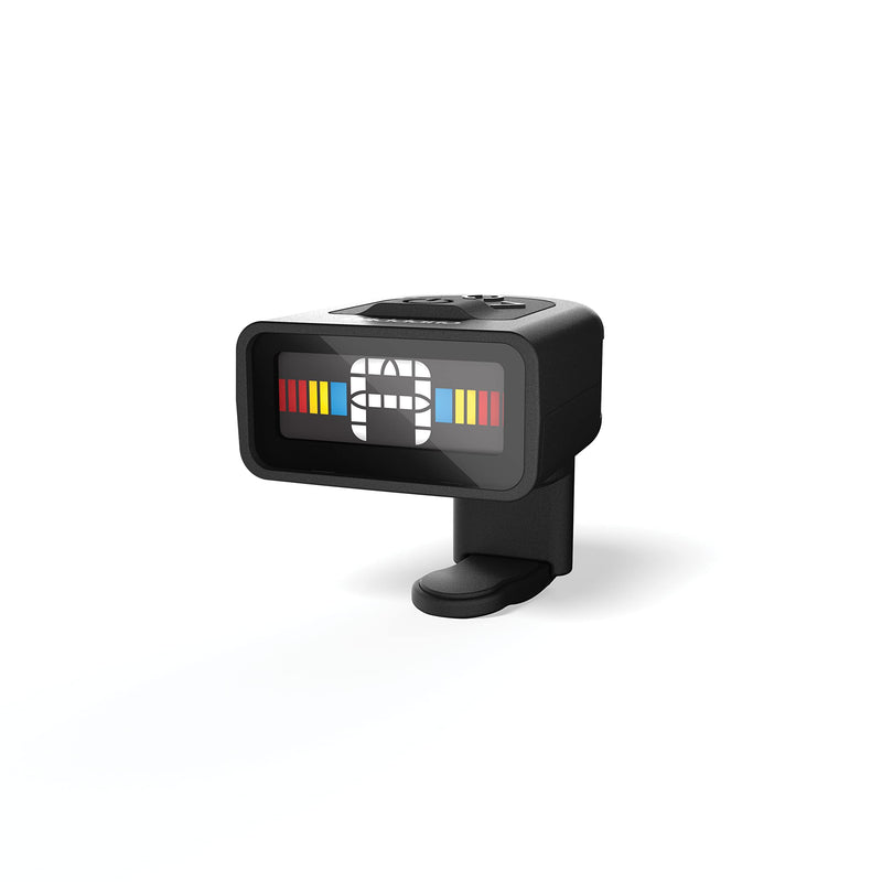 D'Addario Accessories Guitar Tuner - Micro Headstock Tuner - Tuner for Acoustic Guitar, Electric Guitar, Bass Guitar, Mandolin, Banjo, Ukelele - Compact & Discrete - Clip On - 1 Pack Single Pack Clip-On