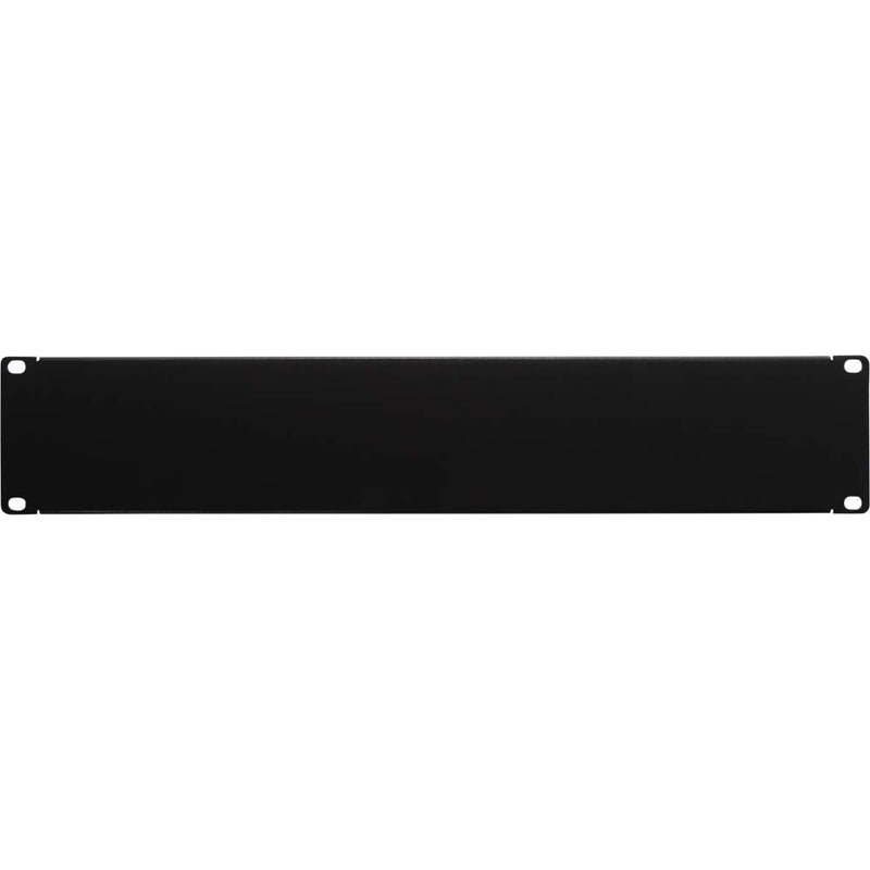 NavePoint 2U Blank Rack Mount Panel Spacer for 19-Inch Server Network Rack Enclosure Or Cabinet Black