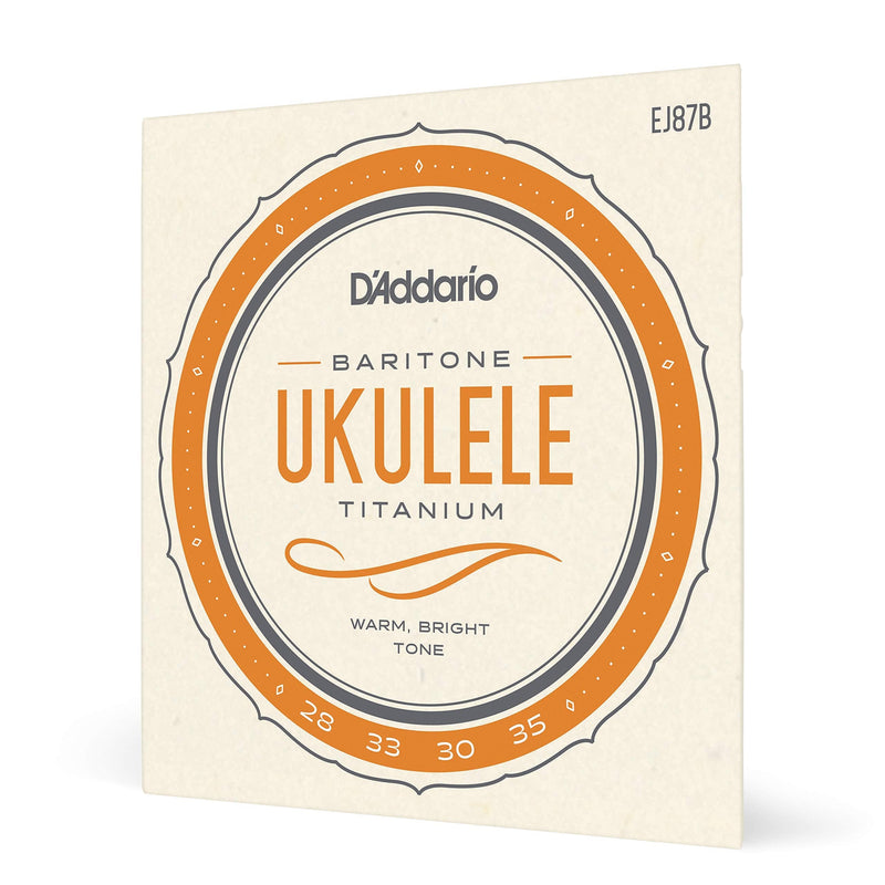 D'Addario EJ87B Titanium Ukulele Strings, Baritone