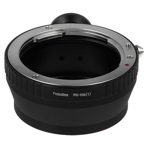 Fotodiox Lens Mount Adapter, Pentax K (PK) Lens to Nikon 1-Series Camera, fits Nikon V1, J1 Mirrorless Cameras Standard