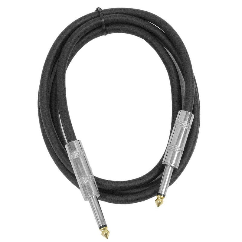 Seismic Audio - 5 Foot 1/4" to 1/4" Speaker Cable - PA DJ Patch Cord 5 Feet