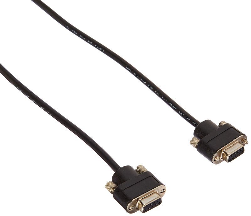 [AUSTRALIA] - C2G 52180 Serial RS232 DB9 Null Modem Cable with Low Profile Connectors F/F, in-Wall CMG-Rated, Black (35 Feet, 10.66 Meters) 