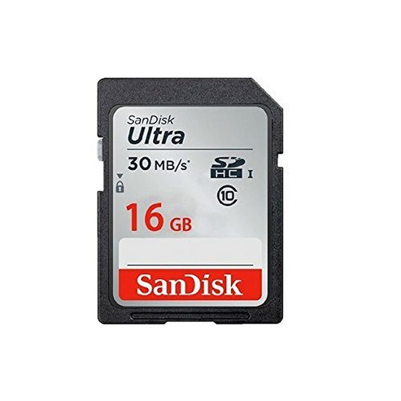 SanDisk Ultra 16GB SDHC Class 10/UHS-1 Flash Memory Card Speed Up To 30MB/s- SDSDU-016G-U46 (Label May Change) [Old Version] 16 GB Standard Packaging
