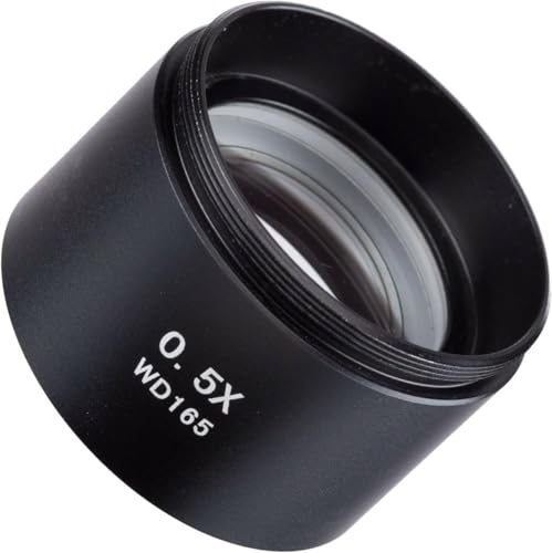 AmScope SM05 0.5X Barlow Lens for SM Series Stereo Microscopes (48mm)