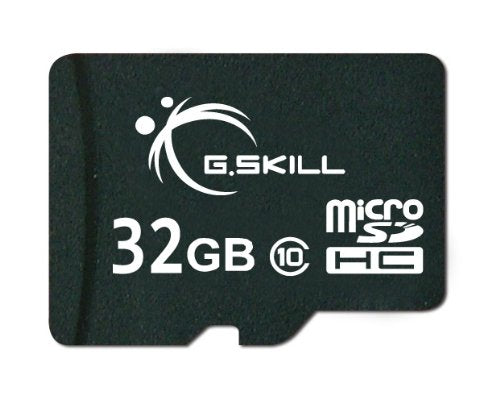 G.Skill 32GB Class 10 MicroSDHC Flash Card with SD Adapter (FF-TSDG32GA-C10) 32 GB