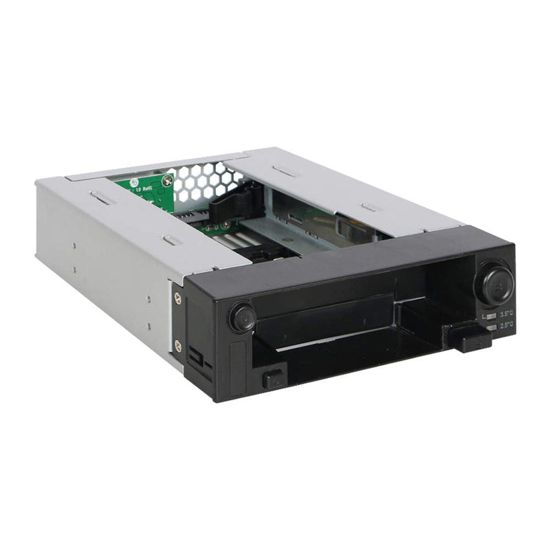 ICY DOCK 2.5" & 3.5" SATA HDD/SSD Hot Swap Mobile / Caddy / Docking for External 5.25" Bay | DuoSwap MB971SP-B