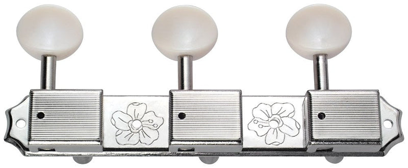 [AUSTRALIA] - Golden Gate F-2853 Vintage Classical Guitar Tuners - 2 Planks (3+3) - Nickel 