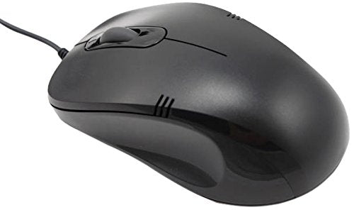 iMicro 3D Optical USB Mouse with 800 dpi Resolution ABS Material, Full Injection Black (MO-1008BU) Pack of 1