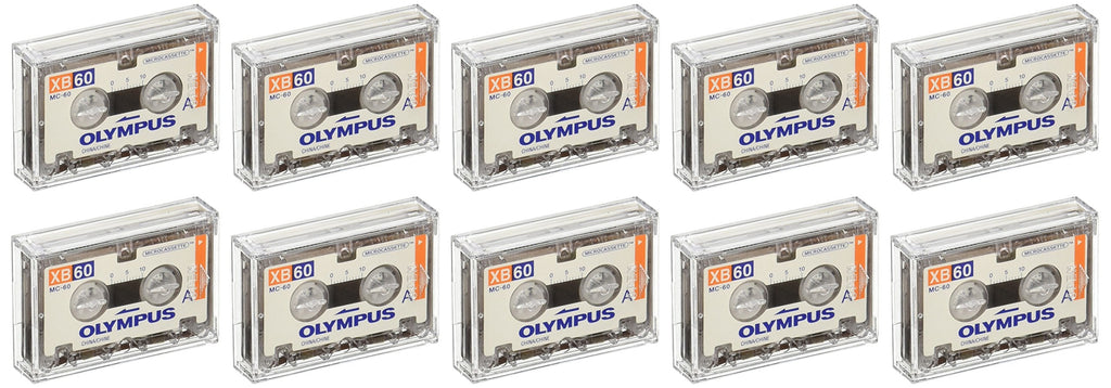 Olympus XB-60 SB / 10 Pack Standard Blank Microcassette Tapes MC-60