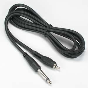 [AUSTRALIA] - InstallerParts 6Ft 1/4" Mono Male to RCA-Male Cable- Compatible with Amplifiers, Instruments, and More! 6 Feet Black 