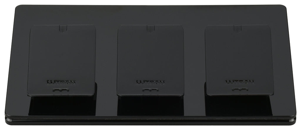 Lutron Caseta Wireless Triple-Pedestal for Pico Remote, L-PED3-BL, Black Triple Pedestal