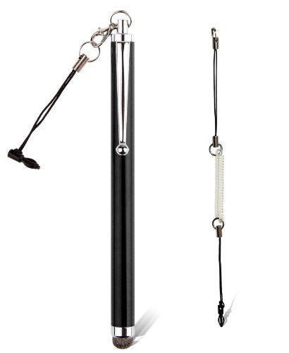 amPen Hybrid Stylus Pen - Interchangeable Hybrid Tip Touchscreen Stylus (Black) Black