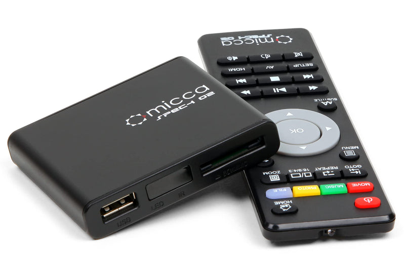 [AUSTRALIA] - Micca Speck G2 1080p Full-HD Digital Media Player for USB Drives and SD/SDHC Cards, Digital Signage, H.264/AVC MP4 MKV Videos MP3 Music JPG Photos, HDMI and AV Output, Auto Play and Resume Speck G2 Full-HD 