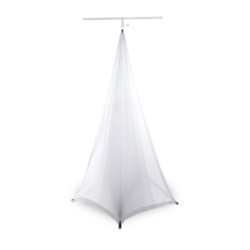Tripod Lighting Stand Scrim with Open Back & Free Carry Bag for Event Lighting Outdoor, Concerts & Indoor Party Lights - Two-Sided, Heavy Duty, Flame Retardant & Wrinkle Free - White