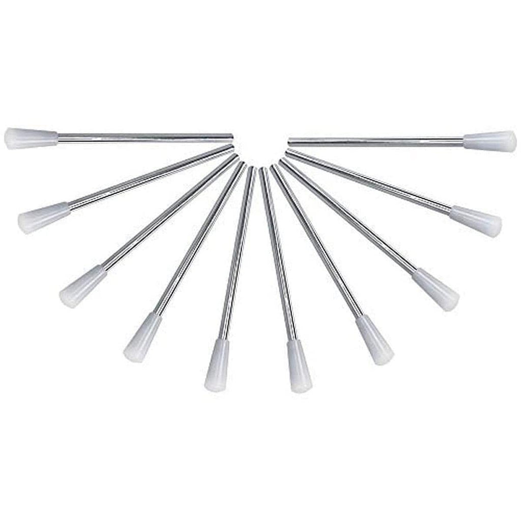 A-Star Pack of 10 Metal Triangle Beaters, Silver, 10 Pack (AP0131)